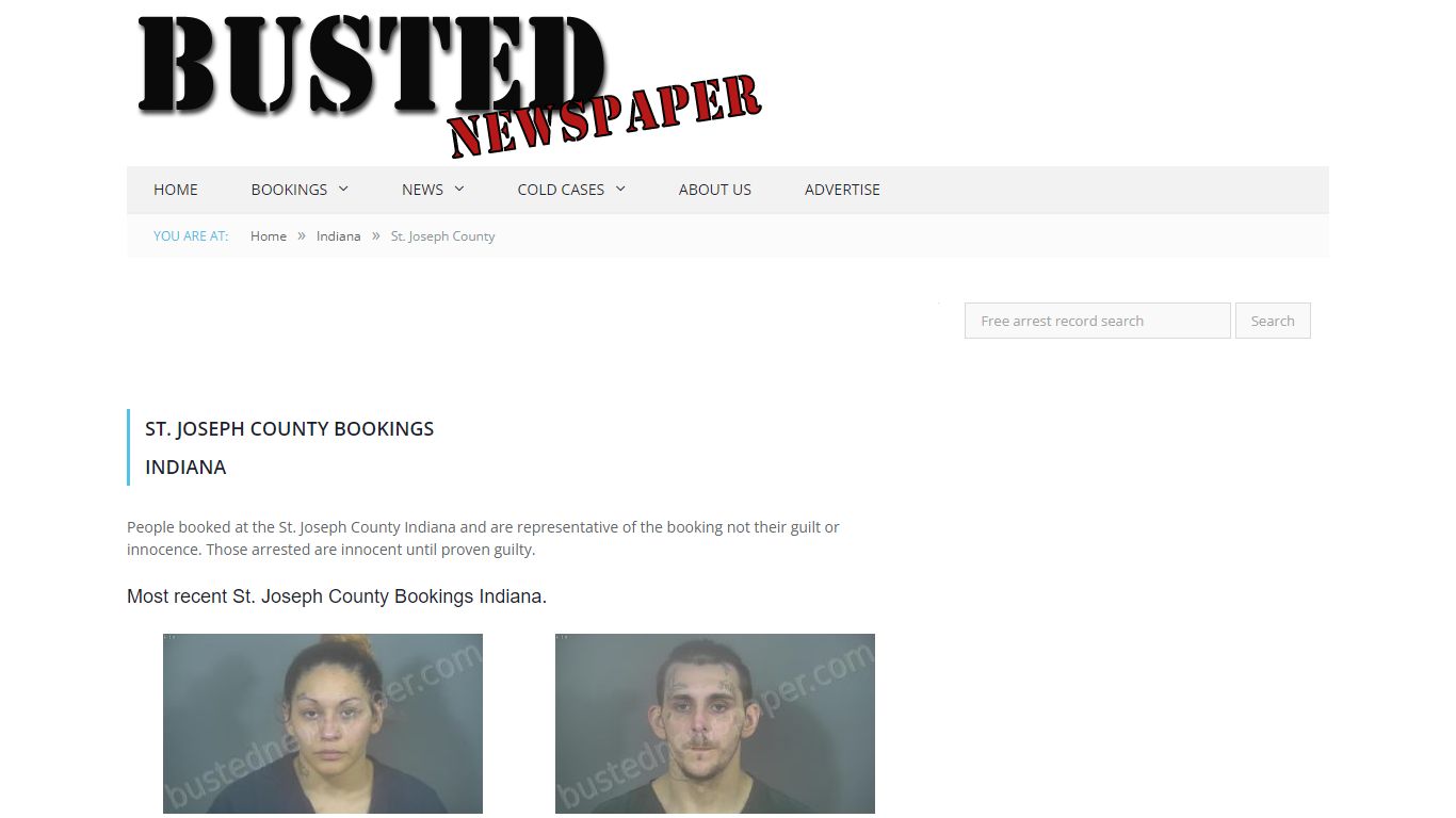 St. Joseph County, IN Mugshots - BUSTEDNEWSPAPER.COM